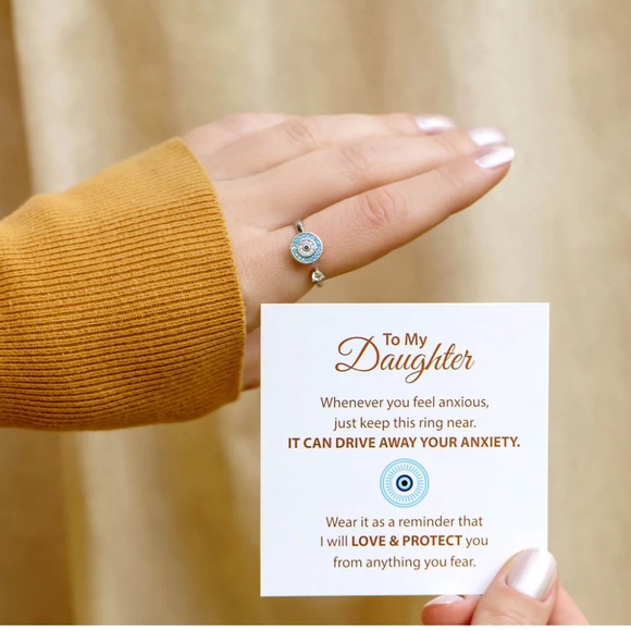 TO MY DAUGHTER - EVIL EYE FIDGET
RING - Picture 2 of 5